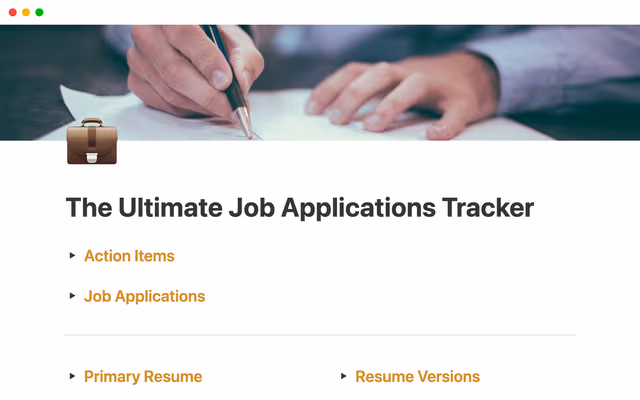 The Ultimate Job Applications Tracker